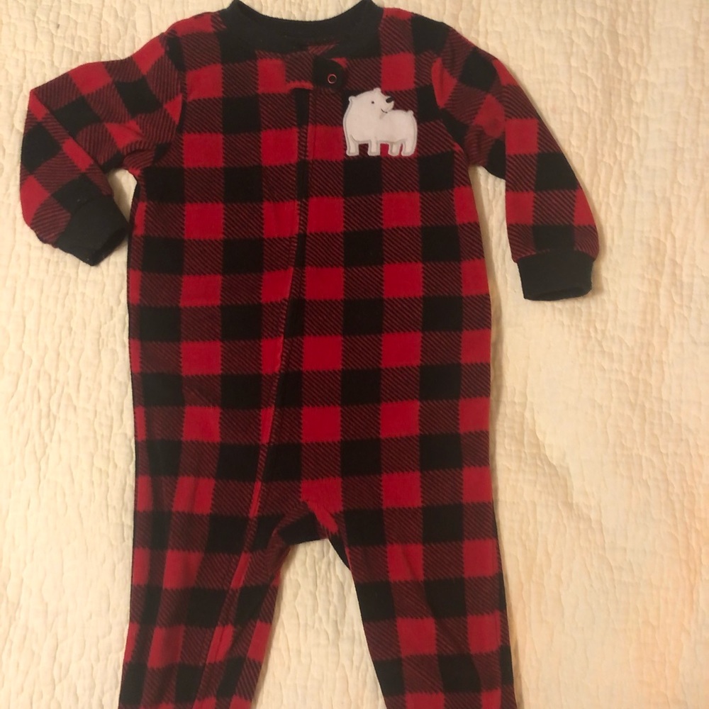 Set of 3 fleece pajamas - Picture 3 of 8